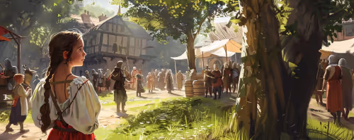 Linas Besuch auf dem Mittelaltermarkt